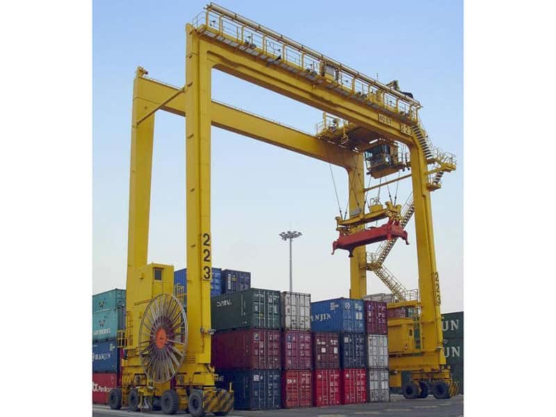 35t Container Gantry Crane, 25m Span, 14m Lift, Port Terminal
