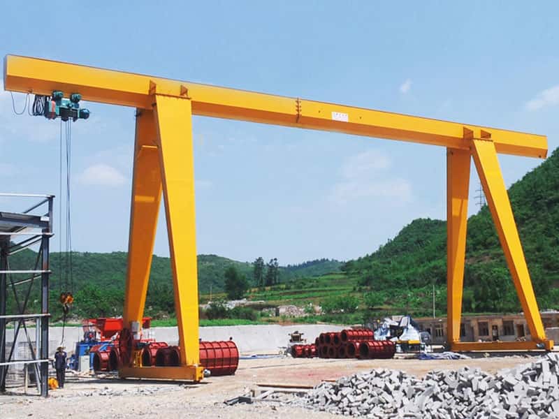 32t Single Girder Gantry Crane, 10m Lift, 22m Span for Heavy Equipment Assembly