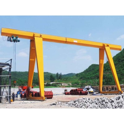 32t Single Girder Gantry Crane, 10m Lift, 22m Span for Heavy Equipment Assembly