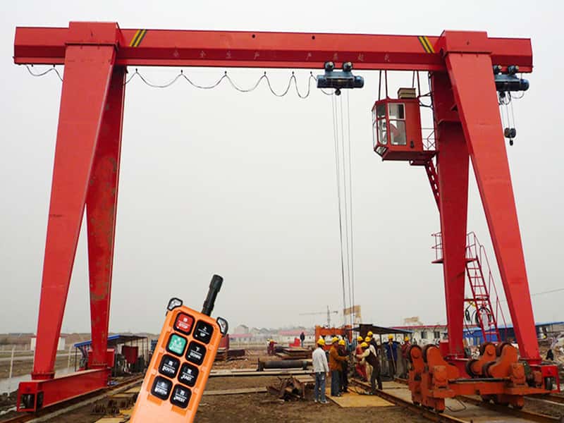 32t Single Girder Gantry Crane, 10m Lift, 22m Span for Heavy Equipment Assembly
