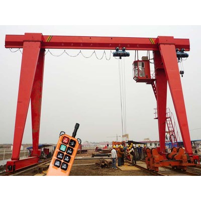 50t Single Girder Gantry Crane, 12m Lift, 25m Span for Machinery Manufacturing