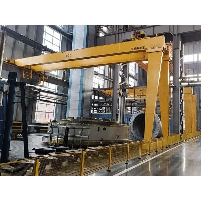 0.5t Mini Semi Gantry Crane 10m Lift 15m Span for Workshop Assembly