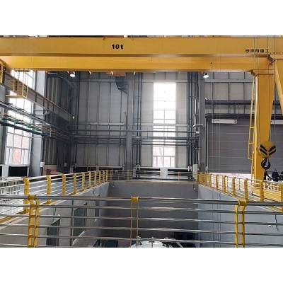 10T Double Beam Semi Gantry 12m Lift 28m Span for Container Freight Station