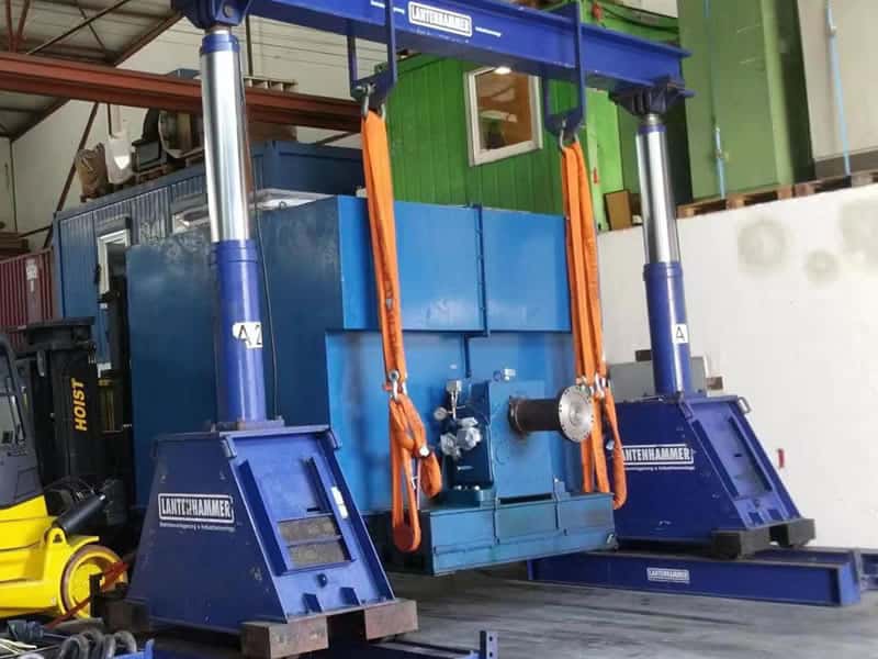 50 Ton Portable Hydraulic Gantry 12m Lift 24m Span for Heavy Equipment Yard