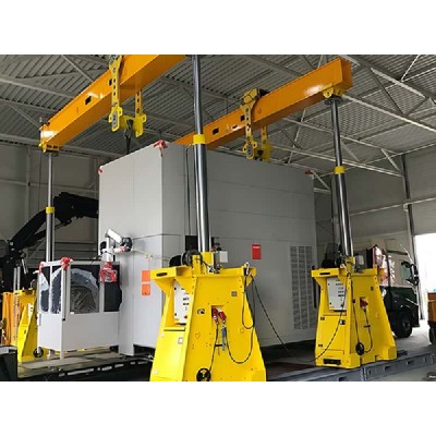 80t Modular Hydraulic Gantry Crane 11m Lift 28m Span for Heavy Machinery Plant
