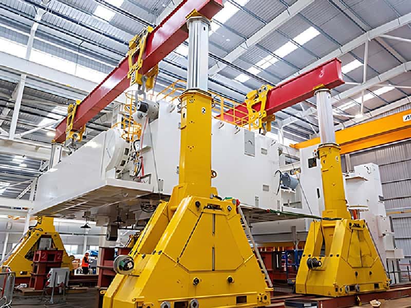 50 Ton Portable Hydraulic Gantry 12m Lift 24m Span for Heavy Equipment Yard