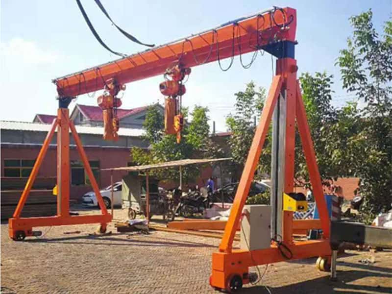 3t Mobile Gantry Crane 10m Height 10m Span for Auto Repair Factories