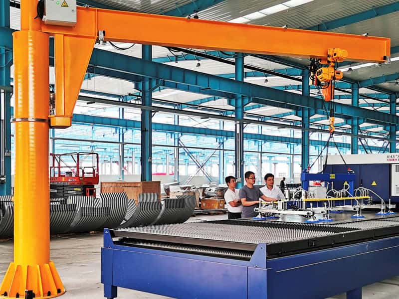 0.5T 4.5M Jib Crane 3M Span 360° Rotating Workshop Crane