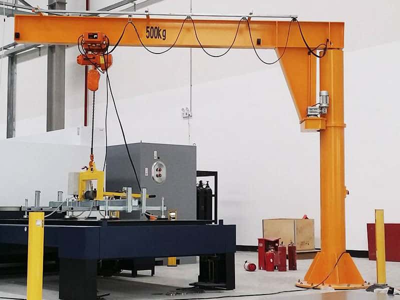 0.5T 4.5M Jib Crane 3M Span 360° Rotating Workshop Crane