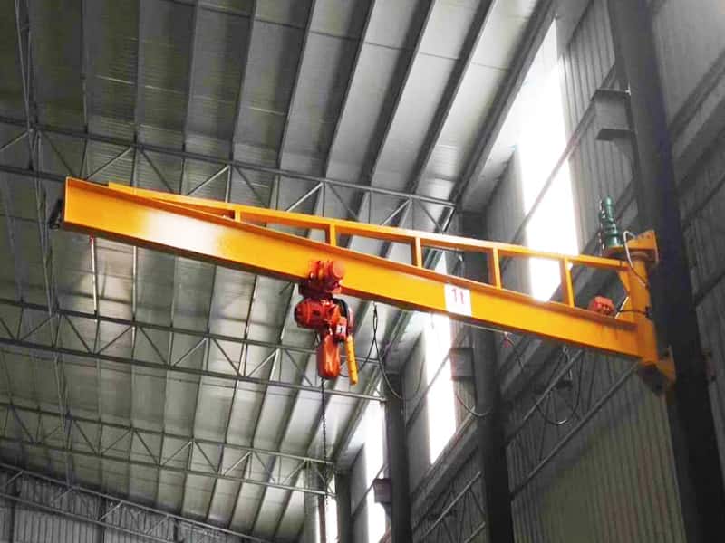 0.5T Wall Jib Crane 8M Span 9M Lift Laboratory Use