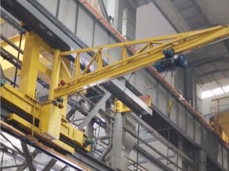 3T Wall Mounted Jib Crane 10M Span 12M Lift Dock