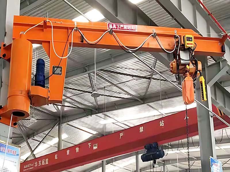 0.5T Wall Jib Crane 8M Span 9M Lift Laboratory Use