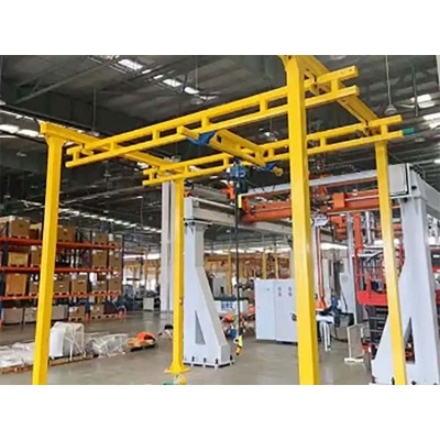 3T Freestanding Bridge Crane 7M Lift 10M Span Machinery Shop