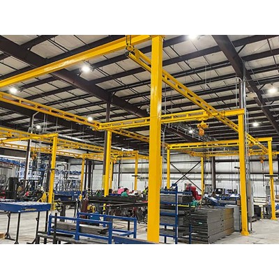 3T Freestanding Bridge Crane 8M Lift 12M Span Warehouse