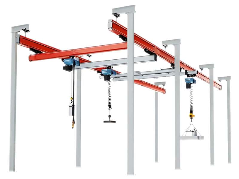 3T Freestanding Bridge Crane 7M Lift 10M Span Machinery Shop