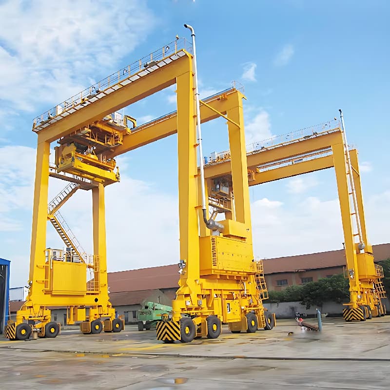 35T Rubber Tyred Gantry Crane for Constanta Romania Port – 18.6m Lift Height