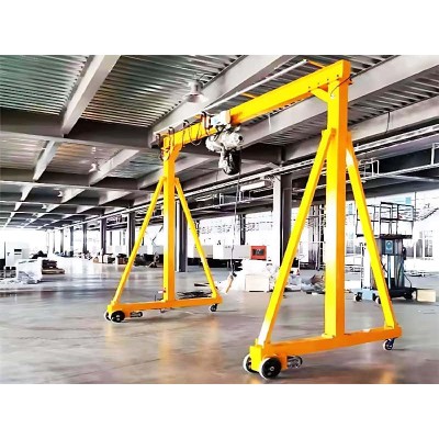 1T Electric Trackless Gantry Crane for Oman Cement – 9m Lift 5m Span