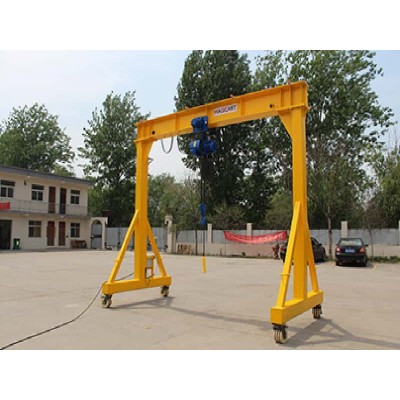 0.5T Electric Trackless Gantry Crane for Myanmar Workshop – 10m Lift 2m Span