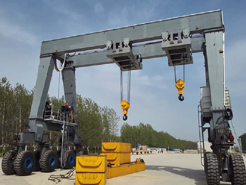 10T Double Beam RTG Crane Lifting Height 5m Span 15m for Vietnam
