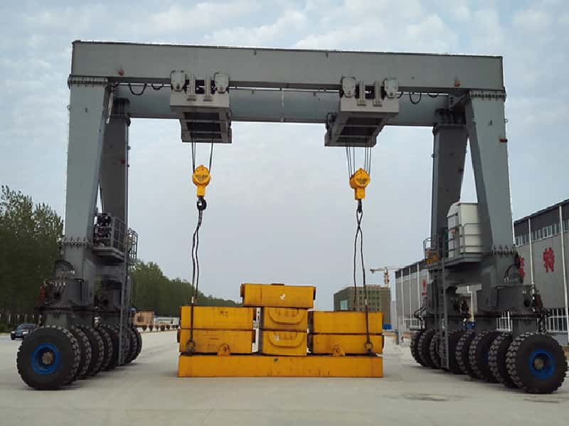 10T Double Beam RTG Crane Lifting Height 5m Span 15m for Vietnam