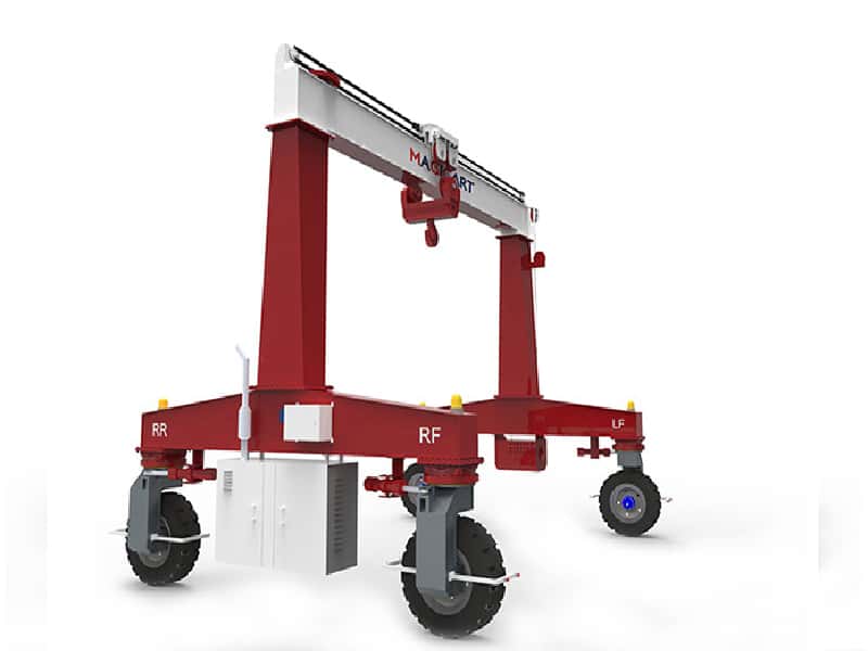 FR 100 100T RTG Crane for Nigeria with 5.5m Lift & 4m Span
