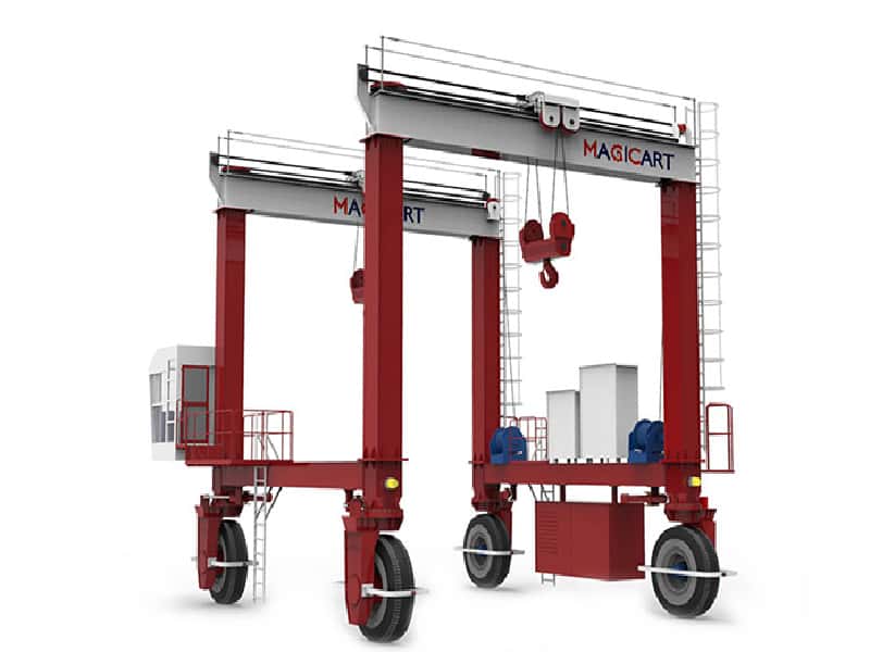 DB10 10T Double Hook RTG Crane for Sri Lanka 2.5m Lift 11m Span