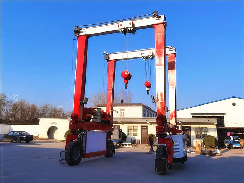 DB10 10T Double Hook RTG Crane for Pakistan 8m Lift 9m Span