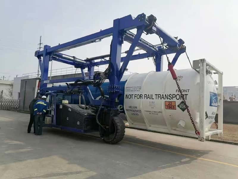 EL35 35T Container Straddle Carrier for Turkey 4.4m Lift 3.2m