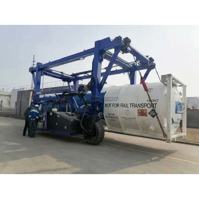 EL35 35T Container Straddle Carrier for Uzbekistan 4.4m Lift 3.2m