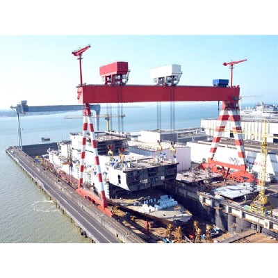1000T Shipbuilding Gantry Crane for Pakistan 19m Lift 26m Span