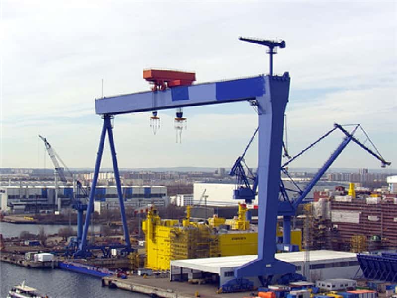 1000T Shipbuilding Gantry Crane for Bangladesh 21m Lift 29m Span