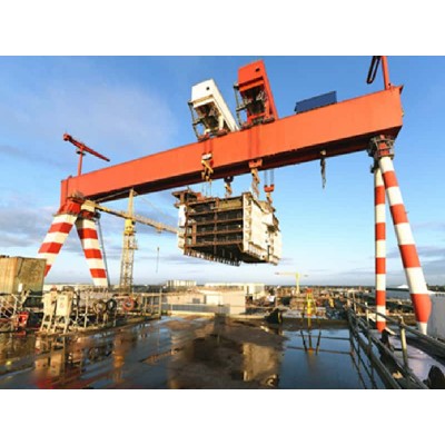1000T Shipbuilding Gantry Crane for Sri Lanka 23m Lift 32m Span