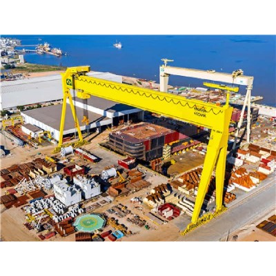 1000T Shipbuilding Gantry Crane for Tanzania 17m Lift 23m Span