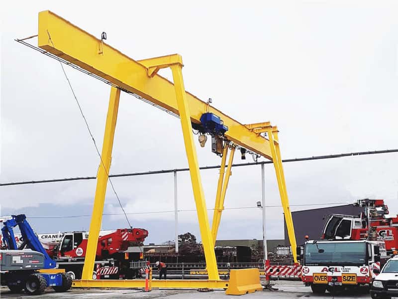 10t Single Girder Gantry Crane 30mx12m for Egypt | Lightweight Design