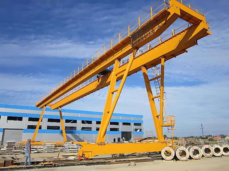5t Double Girder Gantry Crane 35mx25m for Peru Standardized