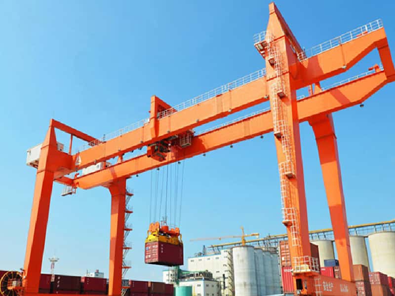 20t Rail Gantry Crane Egypt for ISO 20ft with NDT Welding