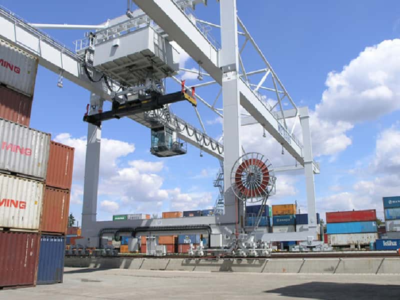 20t Rail Gantry Crane Egypt for ISO 20ft with NDT Welding