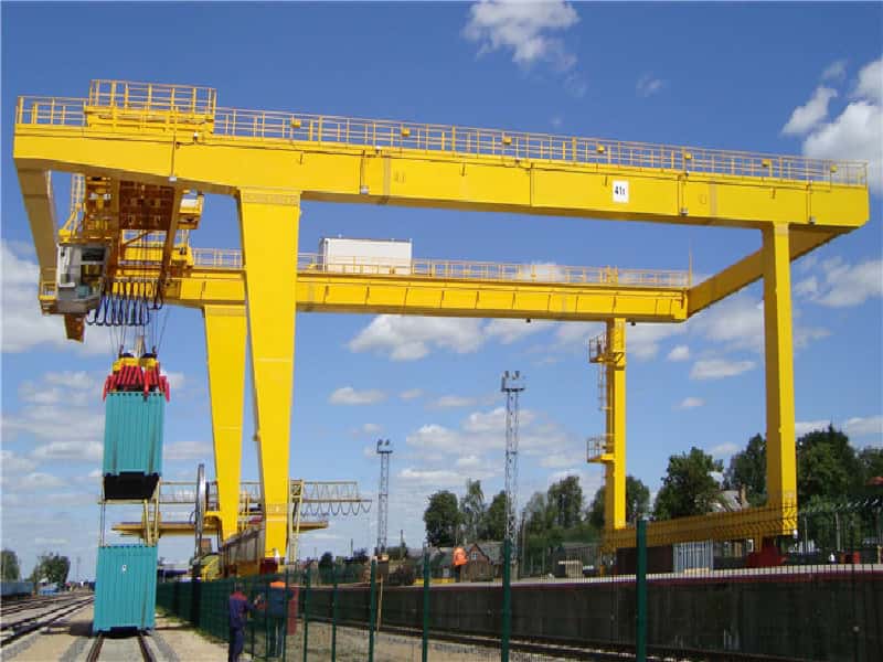 20t Rail Gantry Crane Egypt for ISO 20ft with NDT Welding