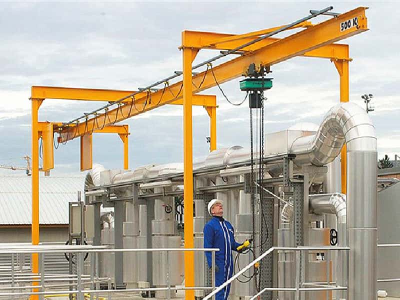 10t Fixed Gantry Monorail Crane 16mx10m Chile with Knockdown A4 Duty