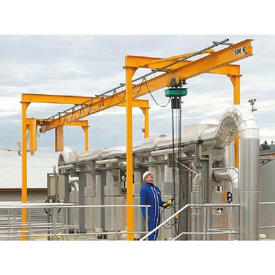 10t Fixed Gantry Monorail Crane 16mx10m Chile with Knockdown A4 Duty