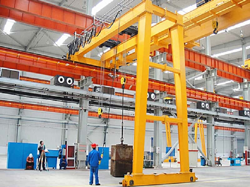 1t Semi-Gantry Crane 8mx5m Indonesia with Cable Reel A3 Duty