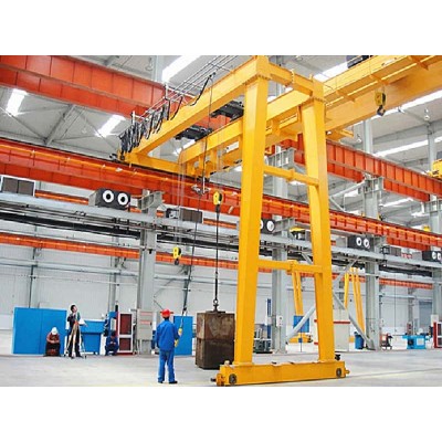 1t Semi-Gantry Crane 8mx5m Indonesia with Cable Reel A3 Duty