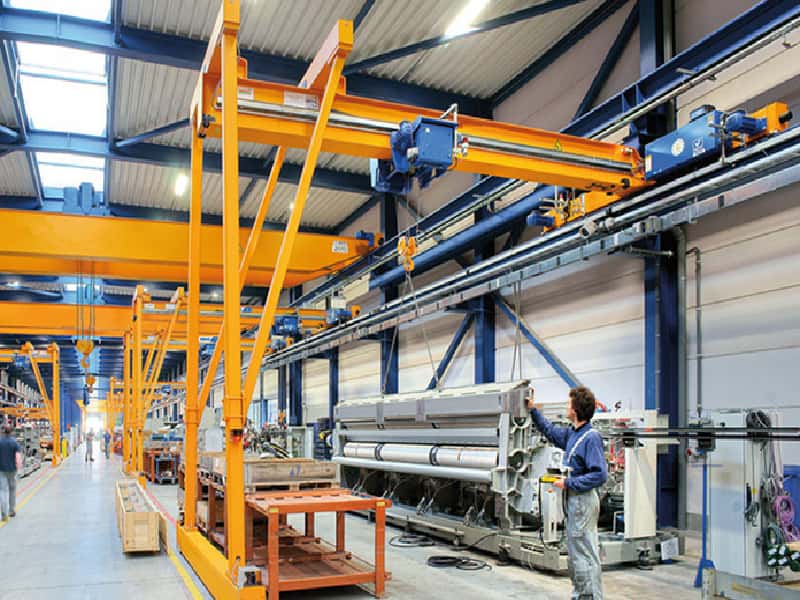 1t Semi-Gantry Crane 8mx5m Indonesia with Cable Reel A3 Duty