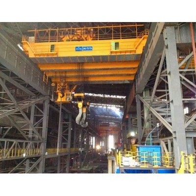 16t Ladle Crane 27mx20m Peru with Anti-Sway Frequency Control