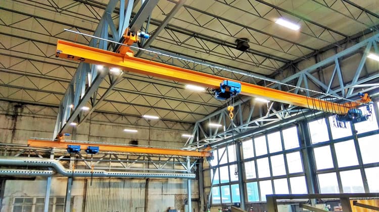 1t Suspended Overhead Crane 11mx7m Chile Lightweight A5 European