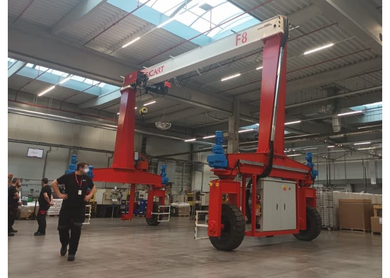 Positive Feedback from Czech Customer on 8-Ton Rubber Tyre Gantry Crane