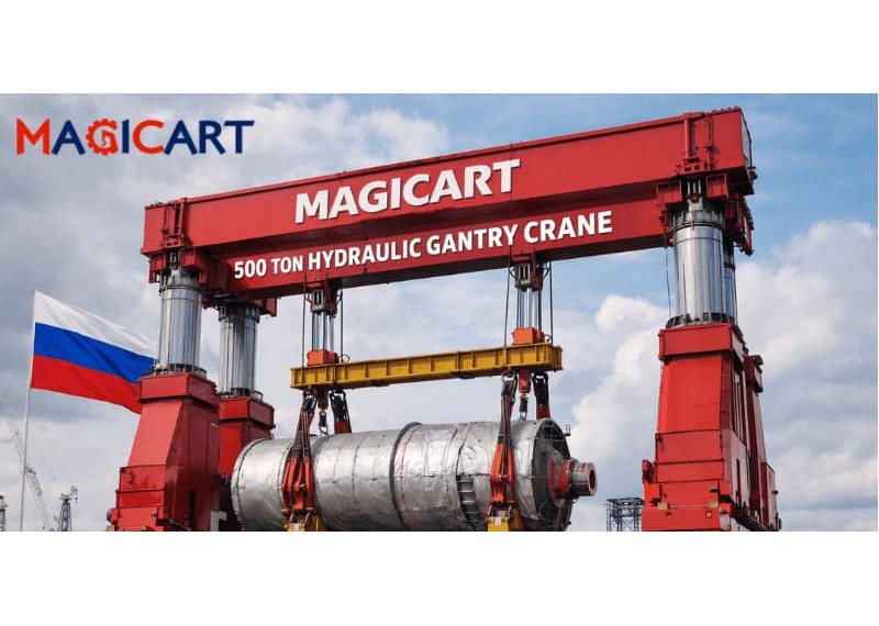 Magicart Cranes Secures Order for 500 Ton Hydraulic Gantry Crane from Russian Client