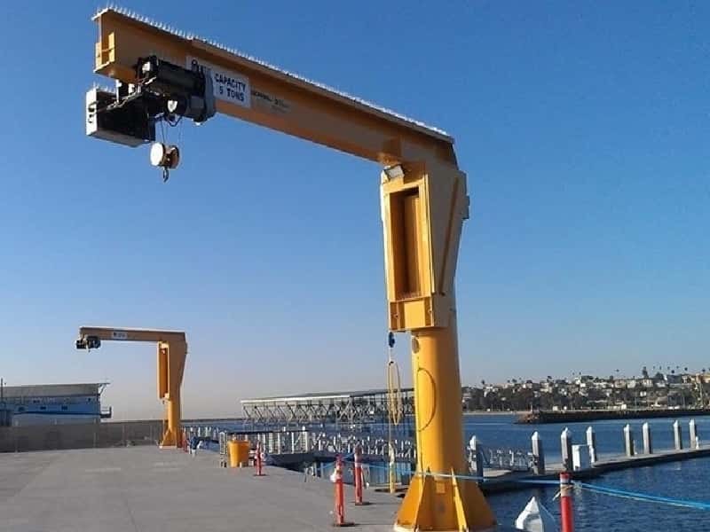 1t Floor Mounted Jib Crane 3.5mx7m Malaysia Factory 270° A3