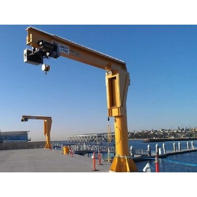 1t Floor Mounted Jib Crane 5mx8m Saudi Arabia Precast Plant 180° A3