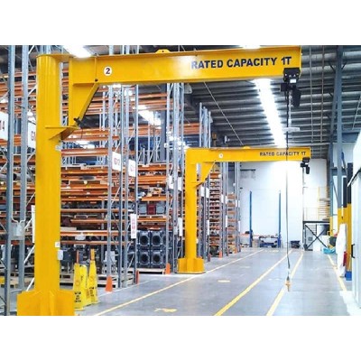1t Floor Mounted Jib Crane 3.5mx3m UAE Assembly Workstation 360° A5